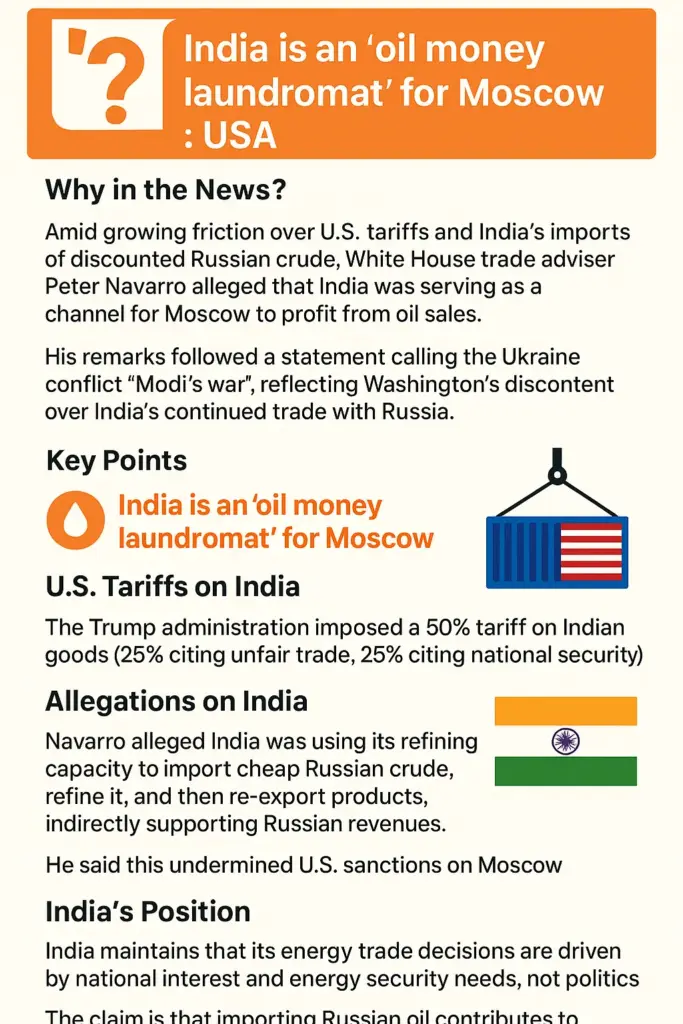 India is an ‘oil money laundromat’ for Moscow