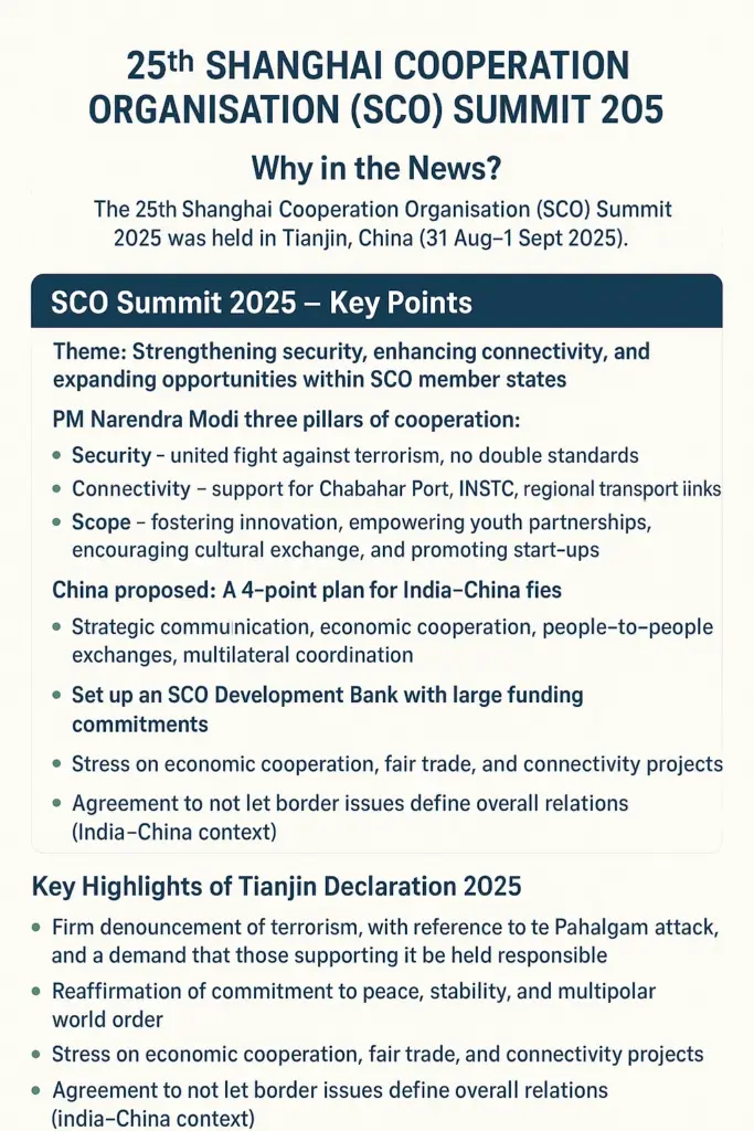 25th Shanghai Cooperation Organisation (SCO) Summit 2025