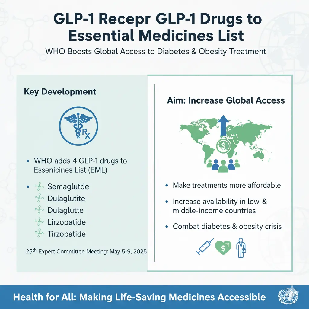 GLP-1 Drugs in WHO List: 4 Transformative Benefits for Diabetes & Obesity Care 1 GLP-1 Drugs in WHO List