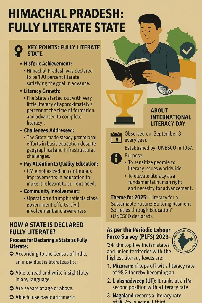 Fully Literate Himachal Pradesh: 5 Remarkable Milestones 1 Himachal Pradesh 5 Remarkable Milestones to Fully Literate