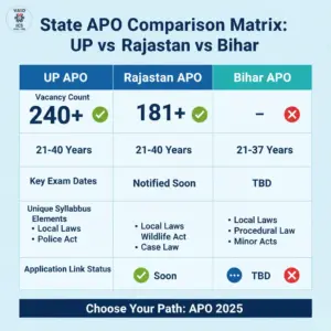 Your State-Specific APO Syllabus Blueprint: UP, Rajasthan, Bihar (2025 Insights) 