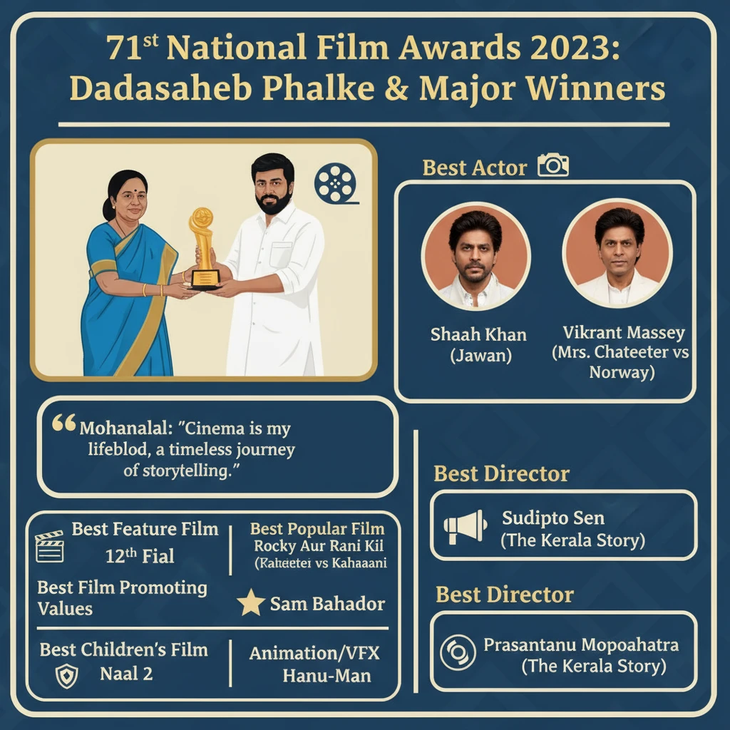71st National Film Awards: 7 Legendary Triumphs & Mohanlal’s Glory